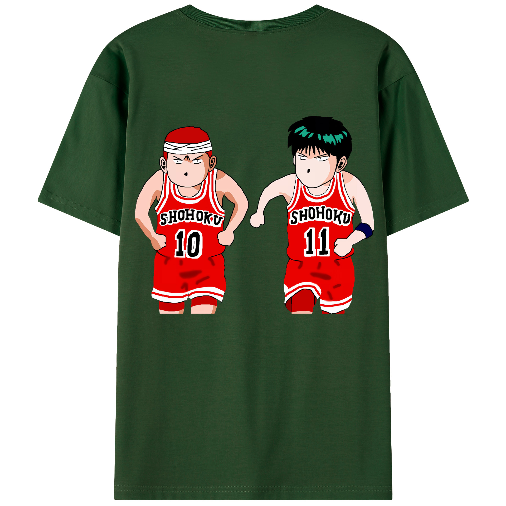 SLAM DUNK／スラムダンク 綿100％半袖Tシャツ（背面プリント）